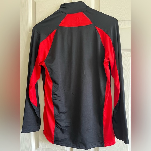Women’s Performance Long Sleeve Running Shirt Size Medium Color Red/Black - Picture 5 of 5